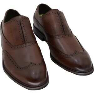 Vance Co Nikola Slip-On Oxford Dress Shoes Tru Comfort Brown Men 10M